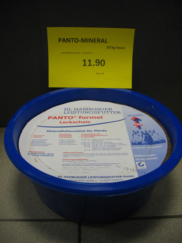 Panto mineral lammastele